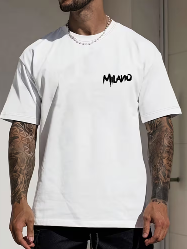 T‑shirt homme décontracté oversize élégant