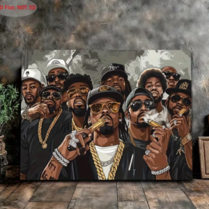 Toile "Héritage Hip-Hop" – L'Anthologie Vectorielle 2D