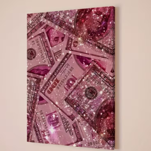 Poster "Glitter & Gold Mood" – L'Art du Succès en Rose