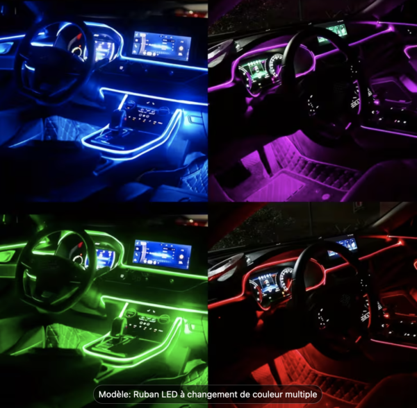 DriveGlow – Kit d'Ambiance Fibre Optique RGB