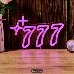 Vegas Vibes – Néon Mural LED Triple Sept