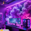 AJK Lampe Nuage LED (190cm/74.8in) | Synchronisation Musicale RGB, – Image 3