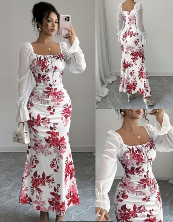 Robe Longue Majesté Florale