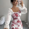 Robe Longue Majesté Florale – Image 4