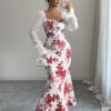 Robe Longue Majesté Florale – Image 5
