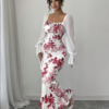 Robe Longue Majesté Florale – Image 6