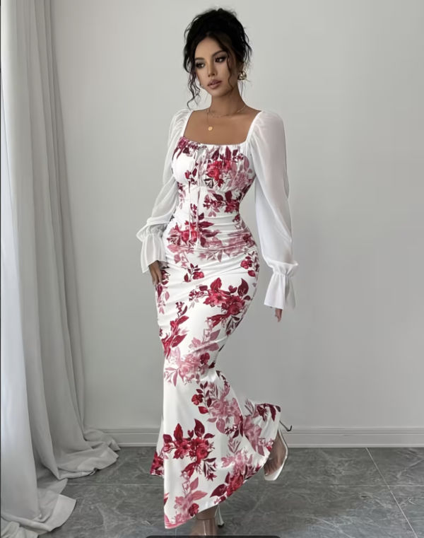 Robe Longue Majesté Florale