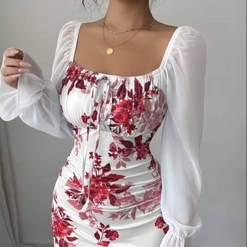 Robe Longue Majesté Florale