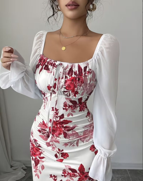 Robe Longue Majesté Florale