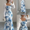 Robe Longue Majesté Florale – Image 8