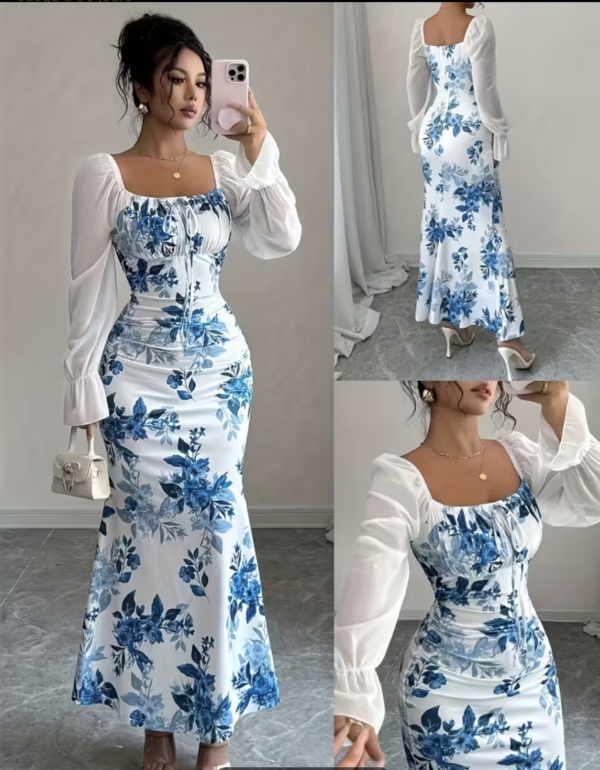 Robe Longue Majesté Florale