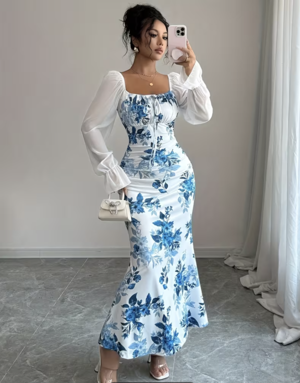 Robe Longue Majesté Florale