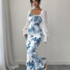 Robe Longue Majesté Florale – Image 10