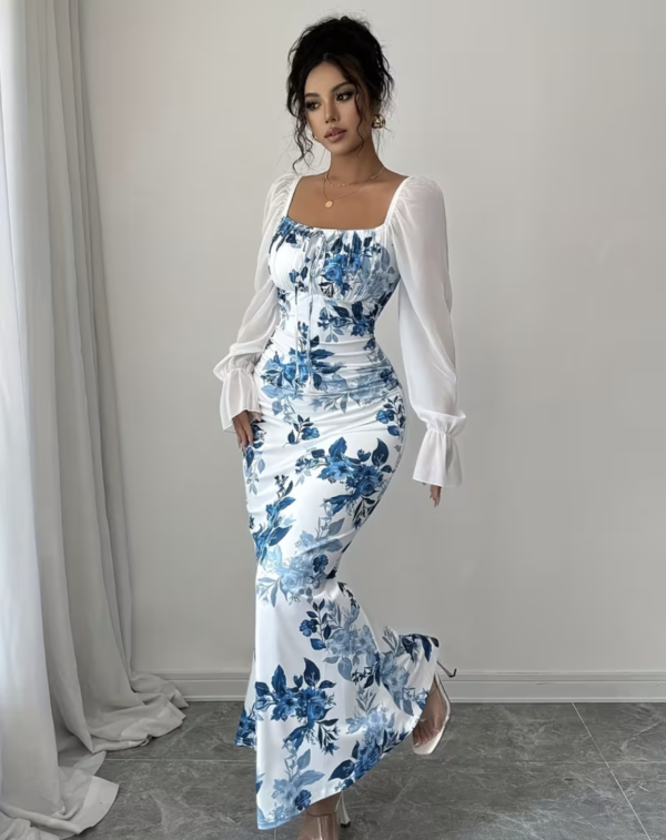 Robe Longue Majesté Florale