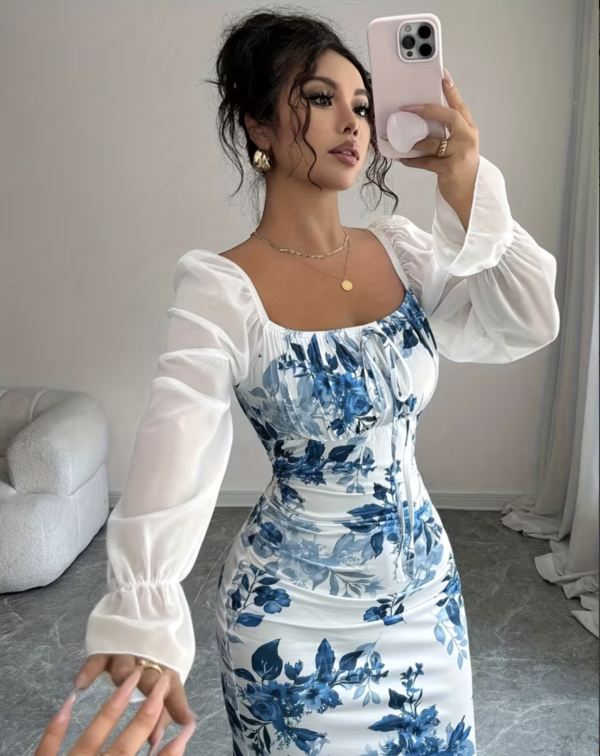 Robe Longue Majesté Florale