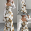 Robe Longue Majesté Florale – Image 14