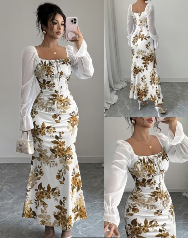 Robe Longue Majesté Florale