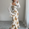 Robe Longue Majesté Florale – Image 16