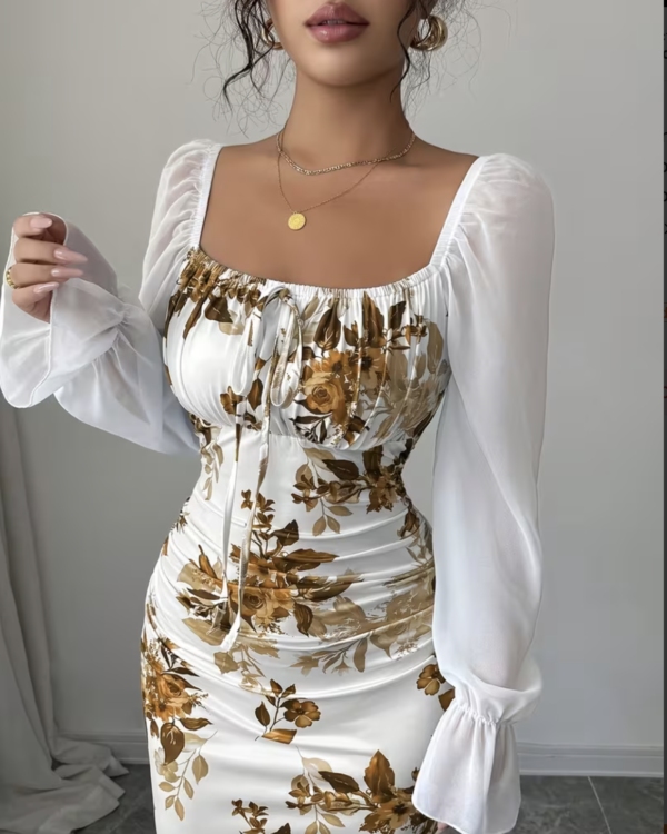 Robe Longue Majesté Florale