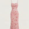 Robe Froncée Rose Dahlia