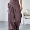 Pantalon uni Épure Croisée-Femme