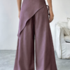 Pantalon uni Épure Croisée-Femme
