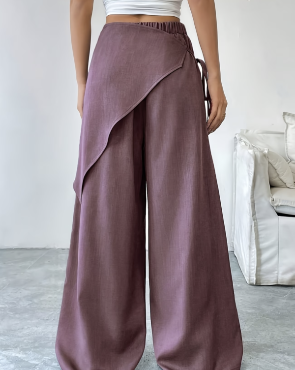 Pantalon uni Épure Croisée-Femme