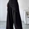 Pantalon uni Épure Croisée-Femme