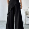Pantalon uni Épure Croisée-Femme