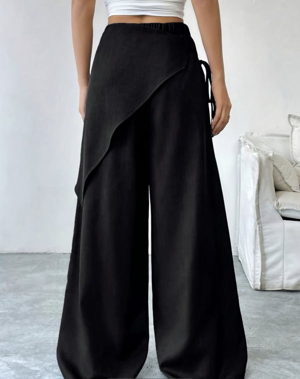 Pantalon uni Épure Croisée-Femme