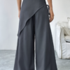 Pantalon uni Épure Croisée-Femme