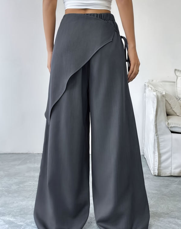 Pantalon uni Épure Croisée-Femme