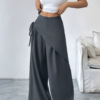 Pantalon uni Épure Croisée-Femme