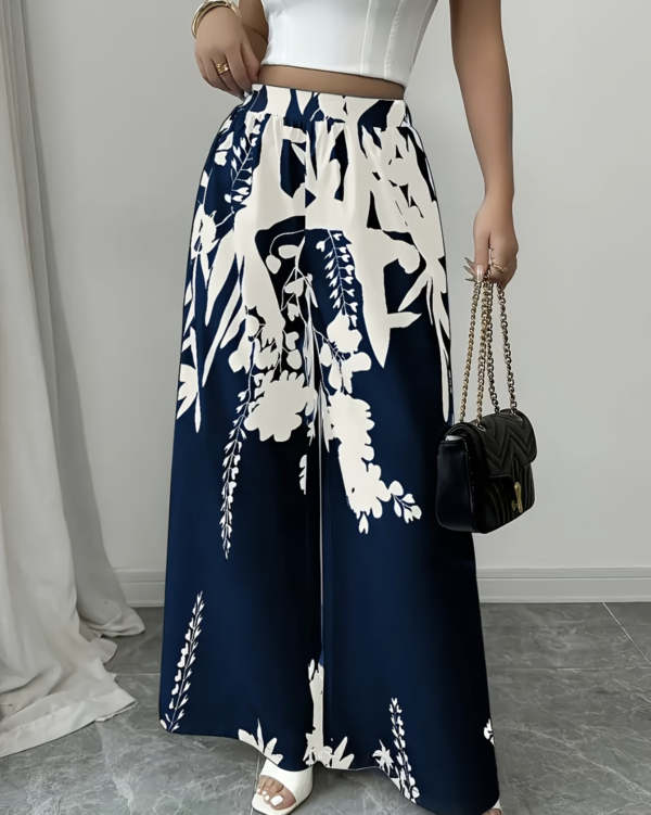 Pantalon Imprimé Flora (Minimaliste, sobre )
