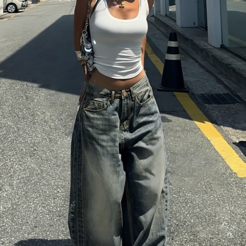 Jean Large Style Américain