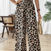 Pantalon Large Imprimé Léopard (Clair, descriptif et optimal pour la recherche)