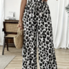 Pantalon Large Imprimé Léopard (Clair, descriptif et optimal pour la recherche)