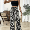 Pantalon Large Imprimé Léopard (Clair, descriptif et optimal pour la recherche)