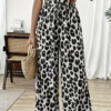 Pantalon Large Imprimé Léopard (Clair, descriptif et optimal pour la recherche)