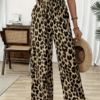 Pantalon Large Imprimé Léopard (Clair, descriptif et optimal pour la recherche)