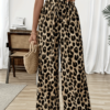 Pantalon Large Imprimé Léopard (Clair, descriptif et optimal pour la recherche)
