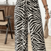 Pantalon Large Imprimé Léopard (Clair, descriptif et optimal pour la recherche)
