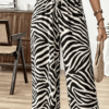 Pantalon Large Imprimé Léopard (Clair, descriptif et optimal pour la recherche)