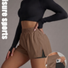 Short de Fitness Double Épaisseur avec Poches