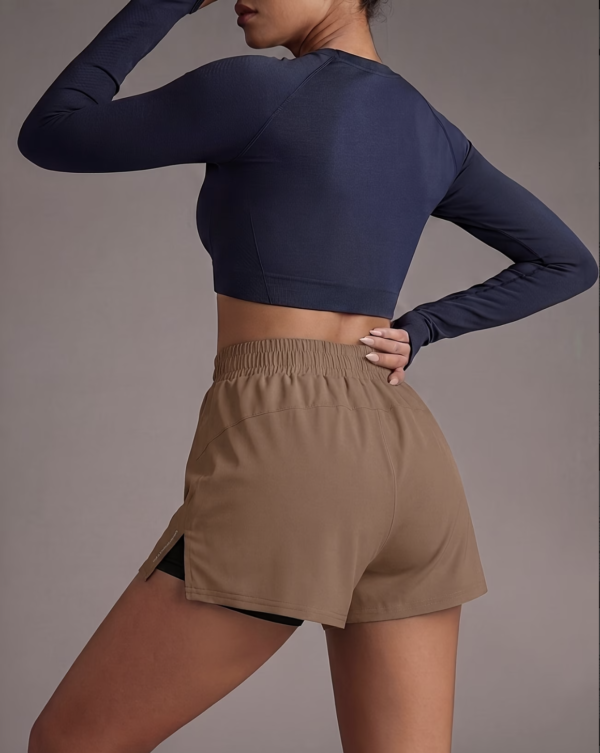 Short de Fitness Double Épaisseur avec Poches
