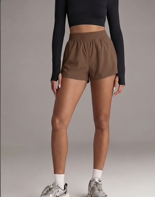 Short de Fitness Double Épaisseur avec Poches