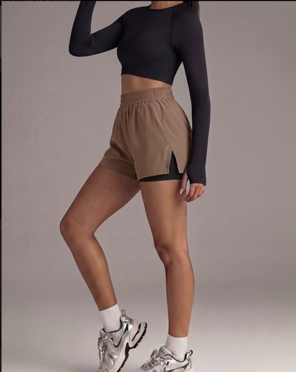 Short de Fitness Double Épaisseur avec Poches