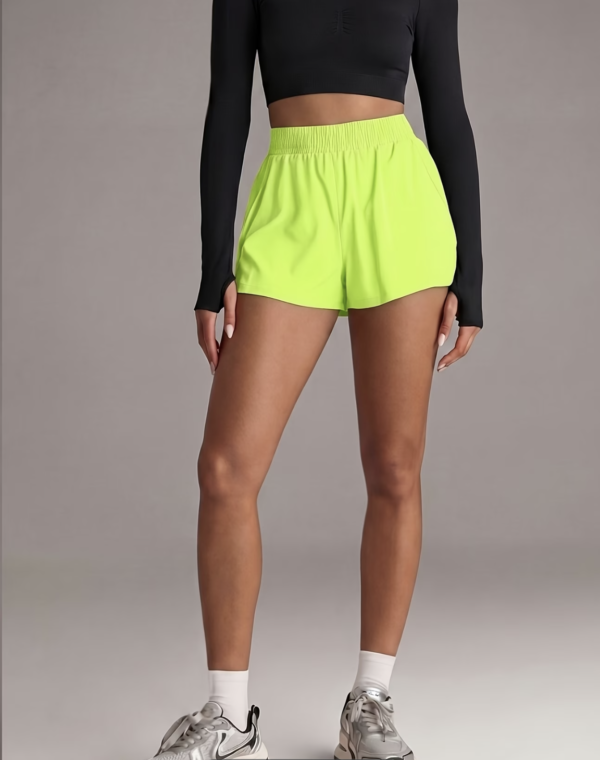 Short de Fitness Double Épaisseur avec Poches