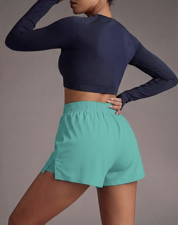 Short de Fitness Double Épaisseur avec Poches