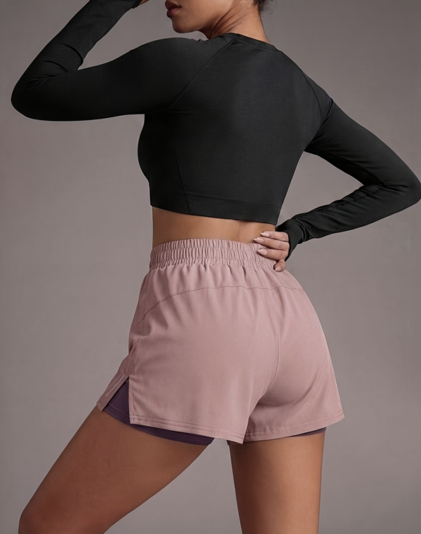 Short de Fitness Double Épaisseur avec Poches
